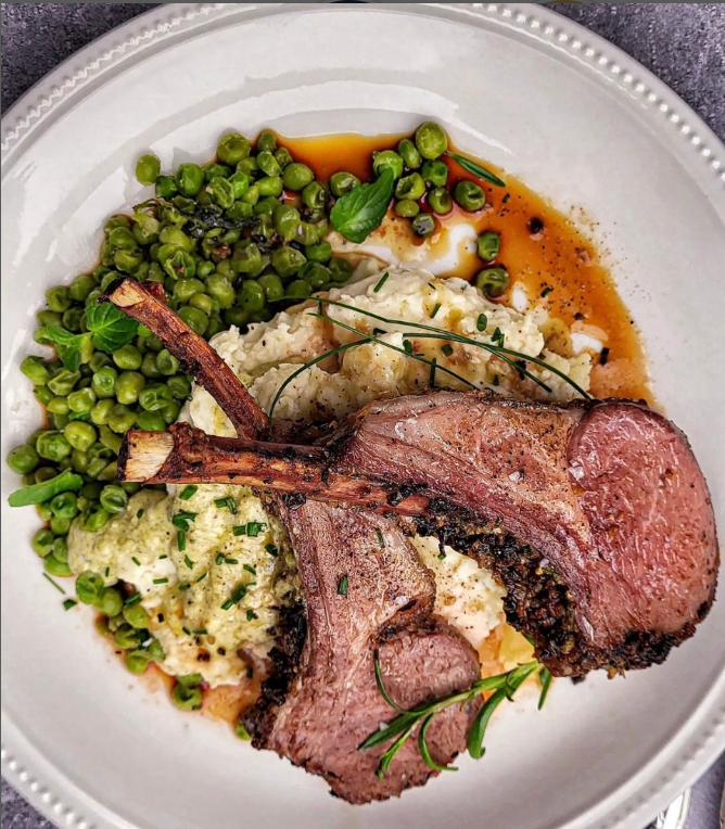 Garlic & Herb Crusted Lamb Chops