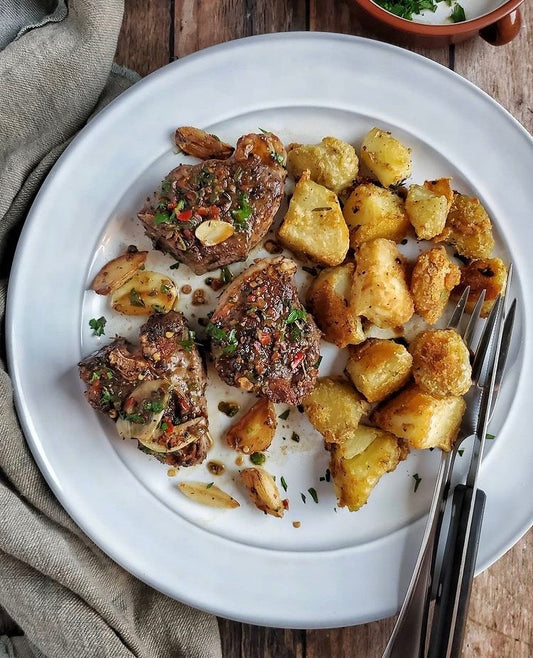 Lamb Chops And Crispy Potatoes