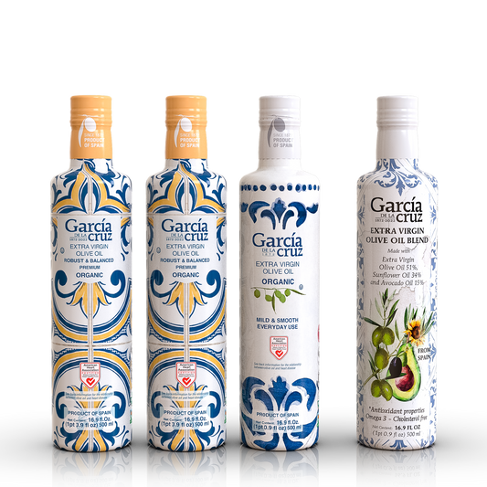 Family Favorites Olive Oil Bundle – Master Miller + Organic Essential + EVOO Blend