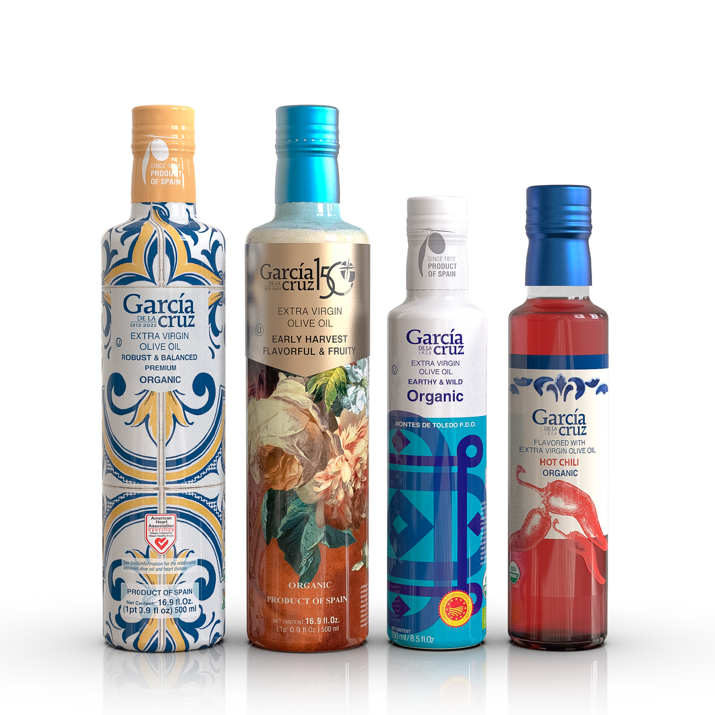 Intense Collection Olive Oil Bundle – Master Miller, Early Harvest, Cornicabra & Chili EVOO