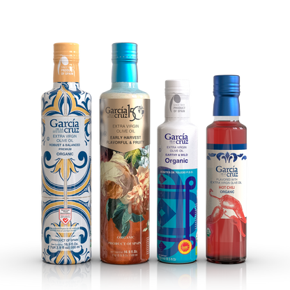 Intense Collection Olive Oil Bundle – Master Miller, Early Harvest, Cornicabra & Chili EVOO