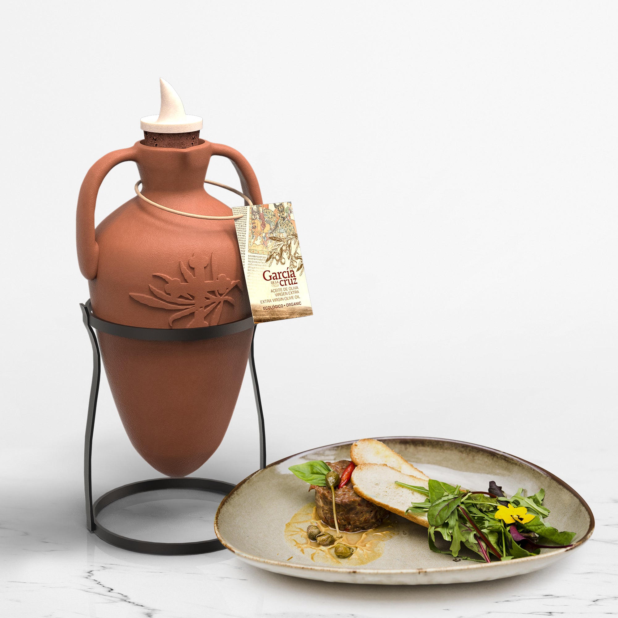 Mediterranean Ceramic Amphora – Early Harvest Organic EVOO