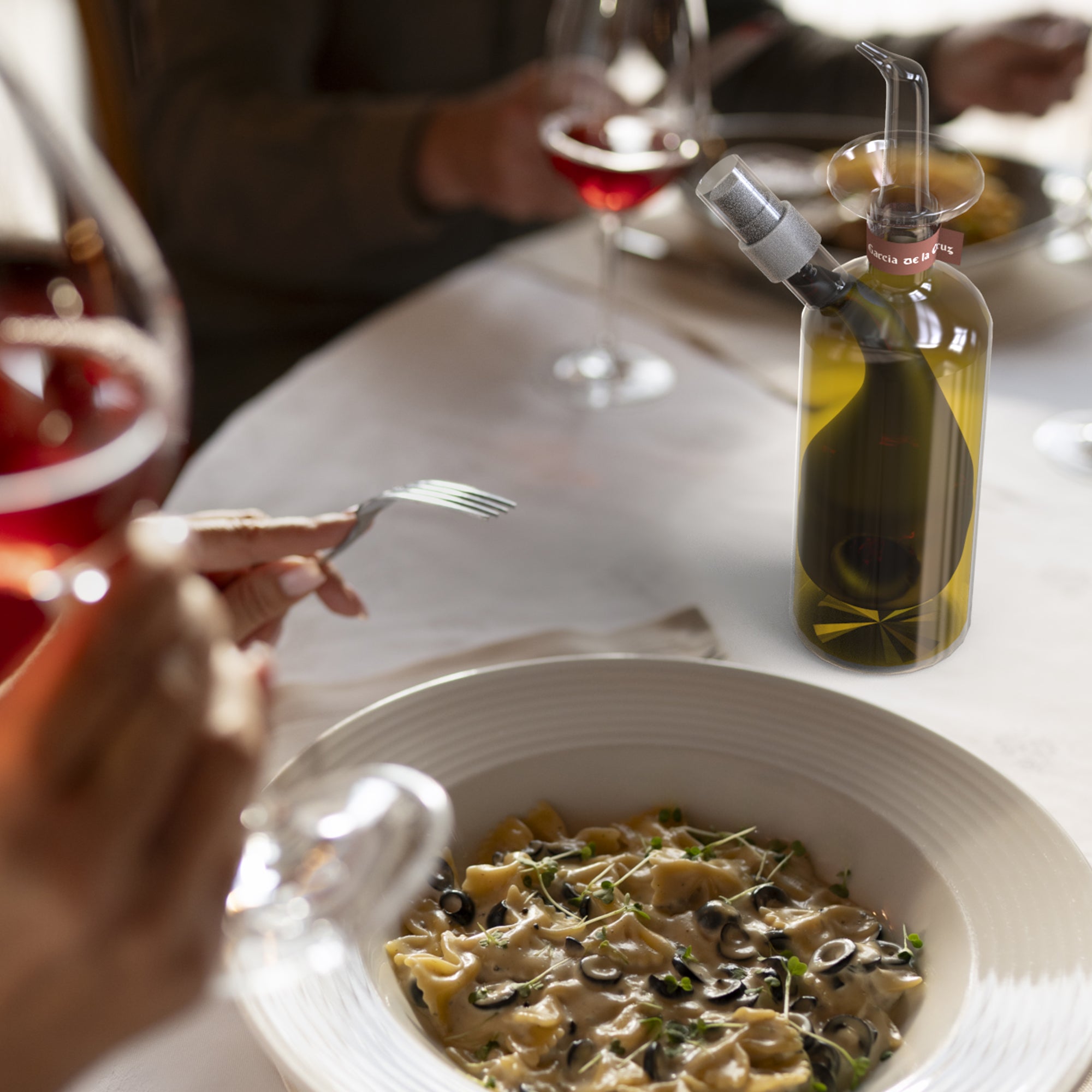 Artisan Glass Cruet Set – Early Harvest EVOO & Balsamic