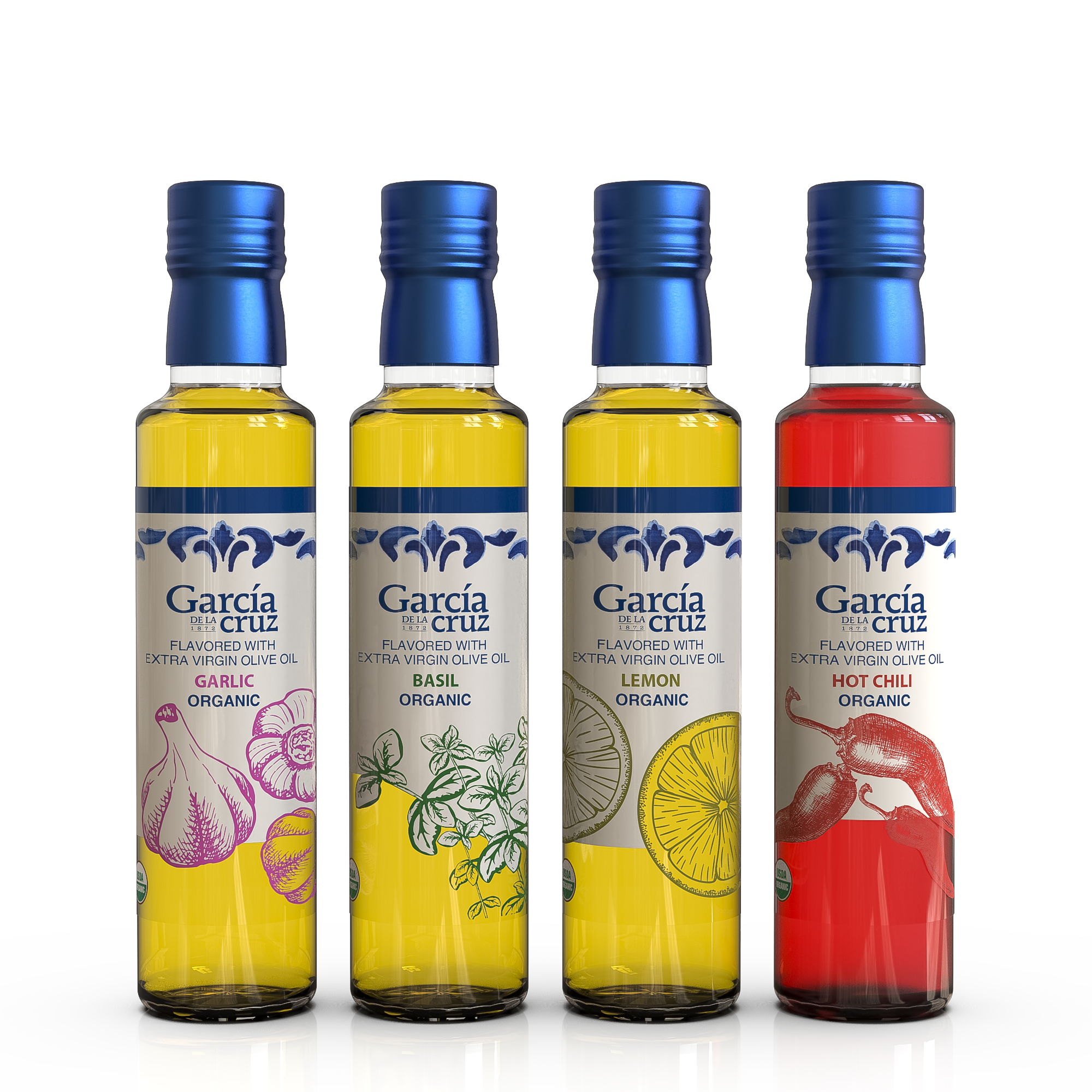 Organic Infused EVOO Gift Set – 4 Pack