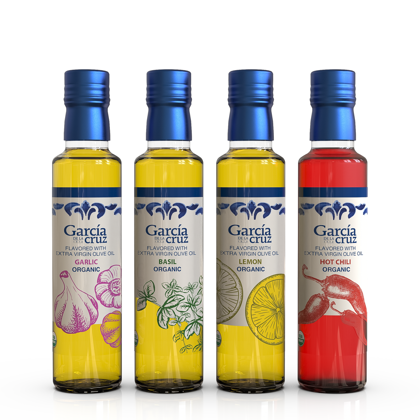 Organic Infused EVOO Gift Set – 4 Pack