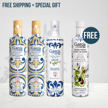 The Family Favorites Bundle: Robust & Balanced EVOO | Mild & Smooth EVOO + Blend Oil