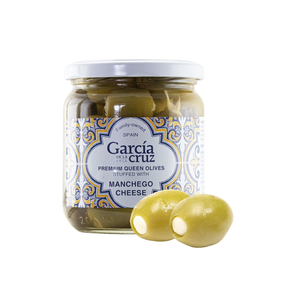 
                  
                    Manchego Cheese Stuffed Olives - García de la Cruz Olive Oil
                  
                